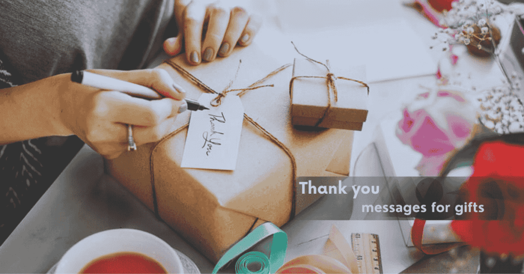Thank you messages for gifts